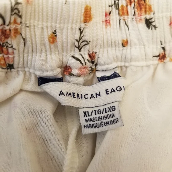 {XL} American Eagle Patchwork Prarie Eyelet Floral Lace Cottagecore Shorts - Picture 7 of 16